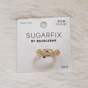 SUGAR FIX "Chain Link Gem Accent" Ring (Nickel Free) NEW!!!